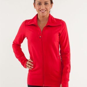 Lululemon Stride Zip Up Jacket Size 6 Hot Pink Coral